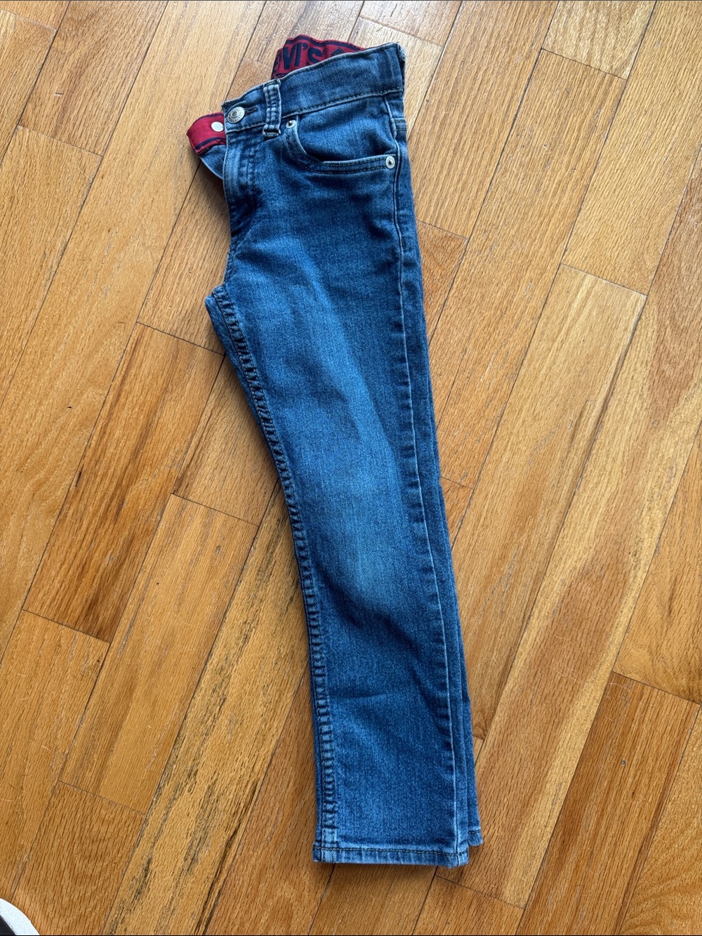 Levi's 511 size 7 boys Jeans in Classic Blue with adjustable waist